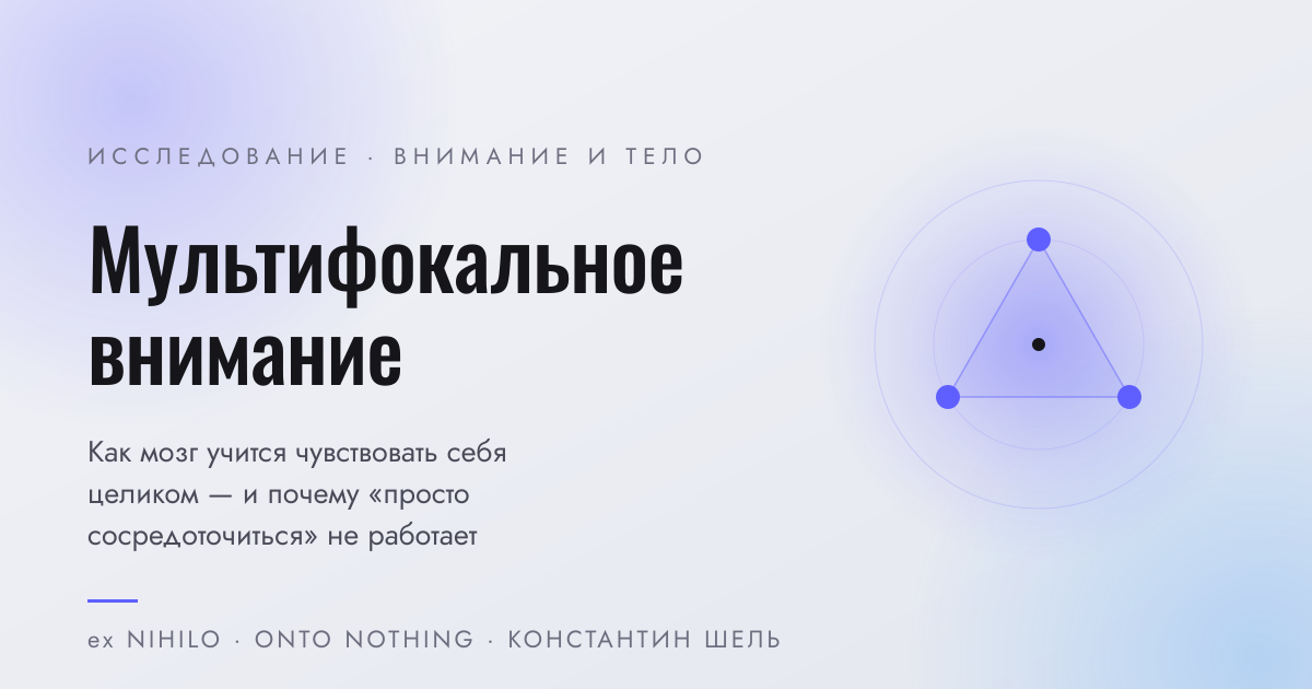 Мультифокальное внимание — обложка статьи