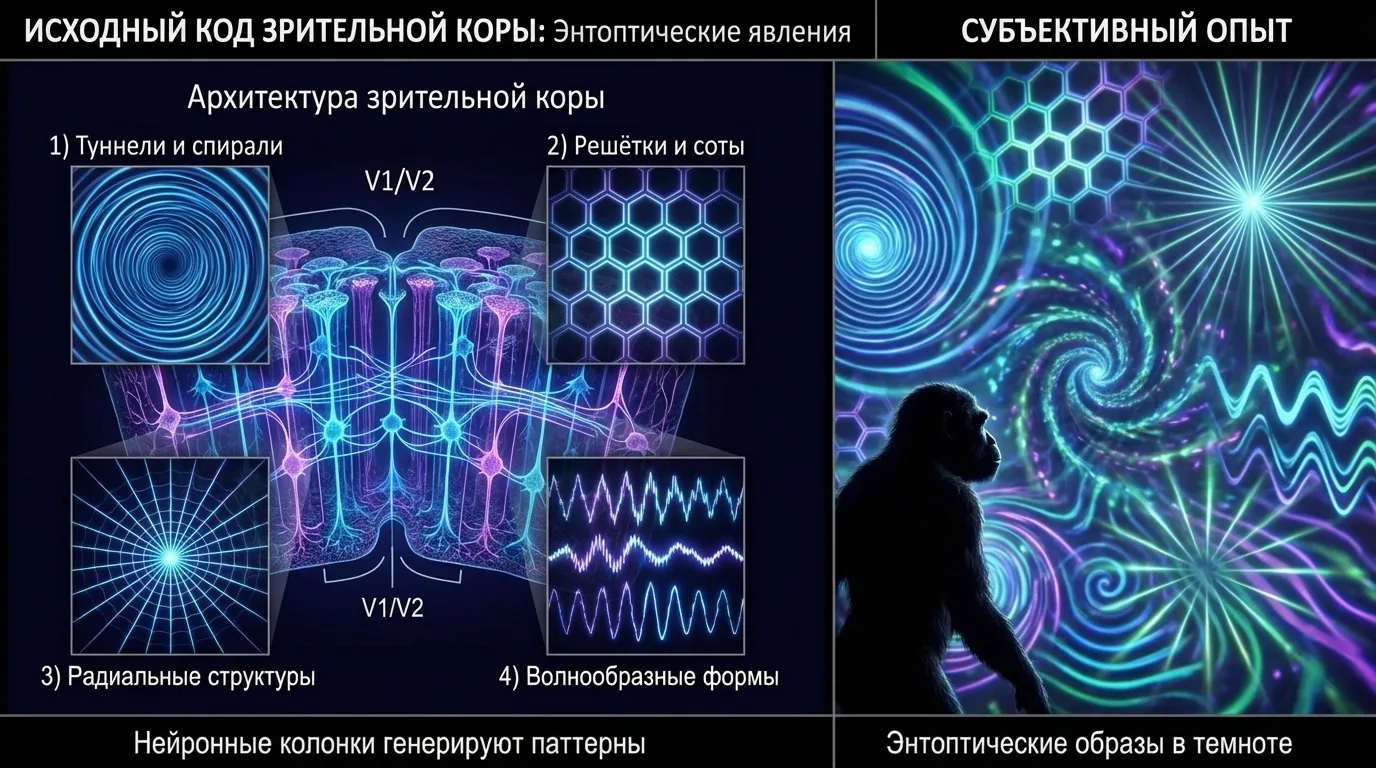 Fenomeni entottici — neurogeometria della corteccia visiva
