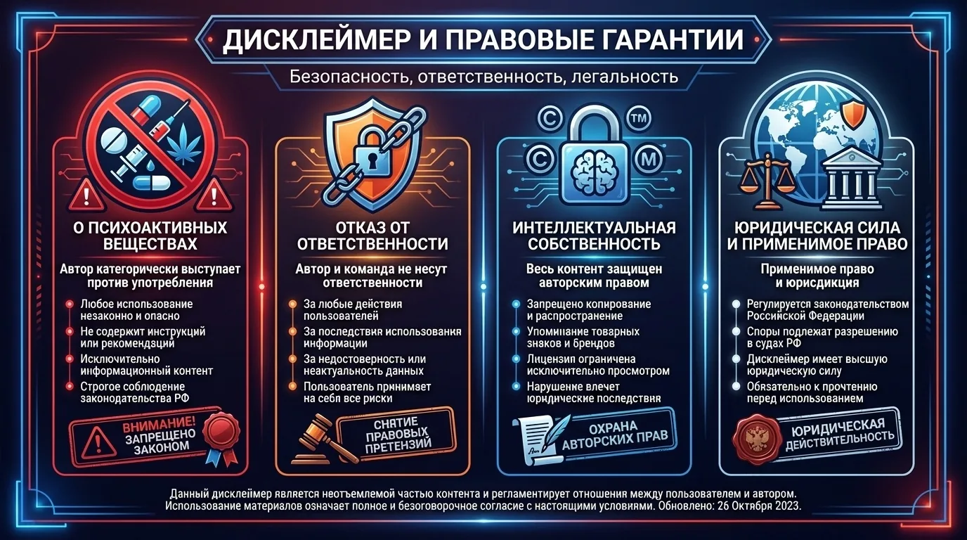 Дисклеймер и правовые гарантии — основные пункты