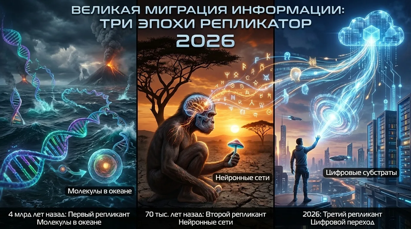 Великая миграция информации — три эпохи репликантов