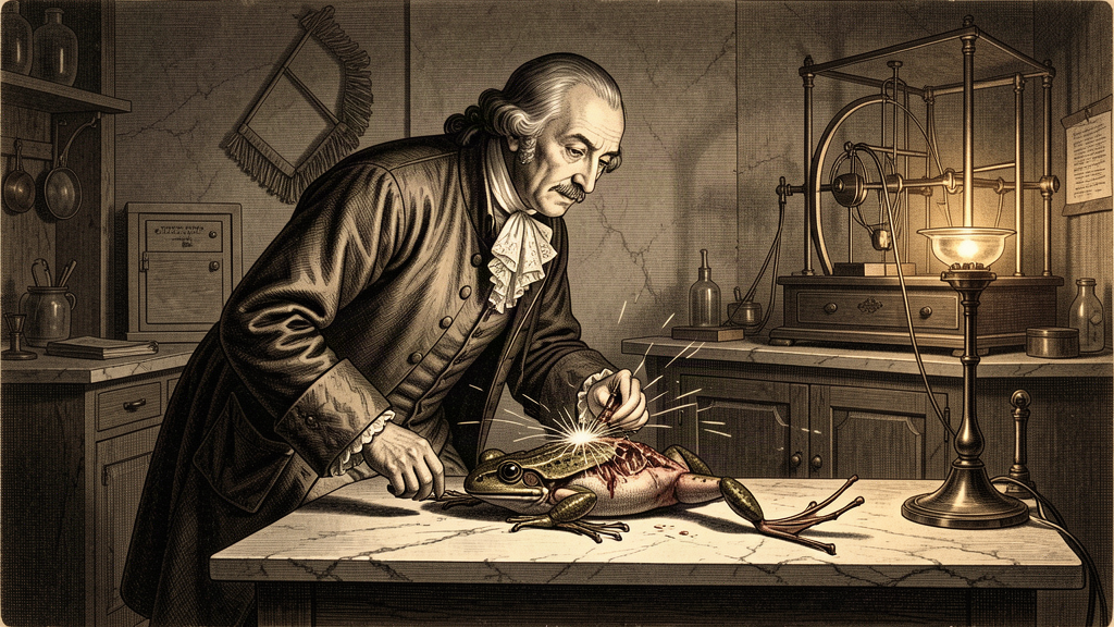 Гальвани и лягушка, 1780