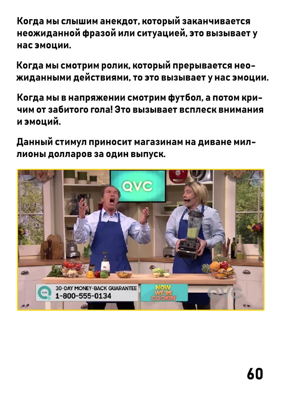 Магазины на диване QVC — контрастный стимул